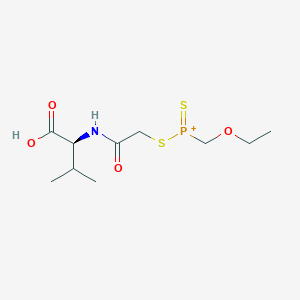 N-({[(Ethoxymethyl)(sulfanylidene)phosphaniumyl]sulfanyl}acetyl)-L-valine