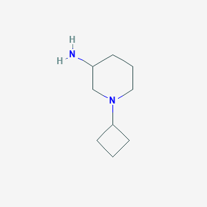 molecular formula C9H18N2 B1469151 1-Cyclobutylpiperidin-3-amine CAS No. 1342397-12-9