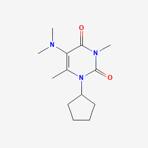 Uracil, 1-cyclopentyl-3,6-dimethyl-5-dimethylamino-