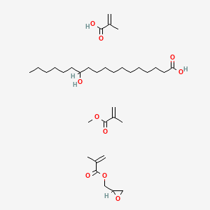 12-Hydroxyoctadecanoic acid;methyl 2-methylprop-2-enoate;2-methylprop-2-enoic acid;oxiran-2-ylmethyl 2-methylprop-2-enoate