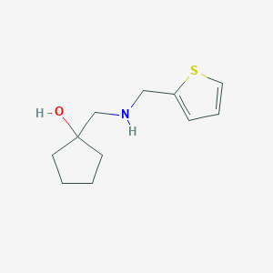 1-({[(Thiophen-2-yl)methyl]amino}methyl)cyclopentan-1-ol