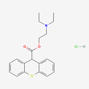 Thioxanthene-9-carboxylic acid, 2-(diethylamino)ethyl ester, hydrochloride