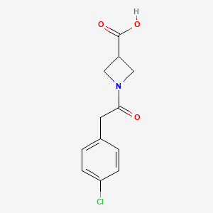1-[2-(4-Chlorophenyl)acetyl]azetidine-3-carboxylic acid