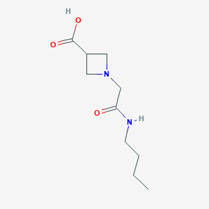 1-[(Butylcarbamoyl)methyl]azetidine-3-carboxylic acid
