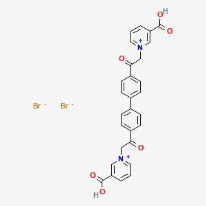 1,1'-(4,4'-Biphenylenebis(carbonylmethylene))bis(3-carboxypyridinium bromide)