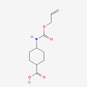 molecular formula C11H17NO4 B1469180 trans 4-Allyloxycarbonylamino-cyclohexanecarboxylic acid CAS No. 2144982-04-5
