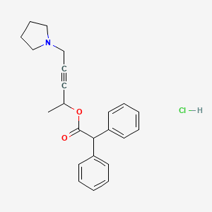 1-Methyl-4-(1-pyrrolidinyl)-2-butynyl diphenylacetate hydrochloride