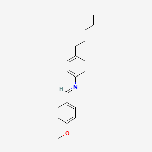 (E)-1-(4-Methoxyphenyl)-N-(4-pentylphenyl)methanimine