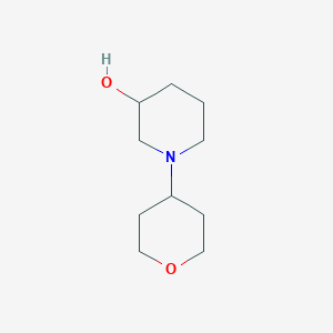 molecular formula C10H19NO2 B1469184 1-(Oxan-4-yl)piperidin-3-ol CAS No. 1341062-19-8