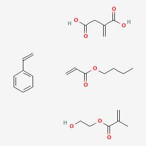 Butyl prop-2-enoate;2-hydroxyethyl 2-methylprop-2-enoate;2-methylidenebutanedioic acid;styrene