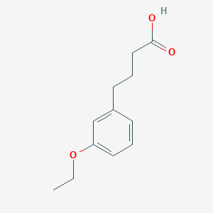 molecular formula C12H16O3 B1469187 4-(3-Ethoxyphenyl)-butyric acid CAS No. 857830-04-7