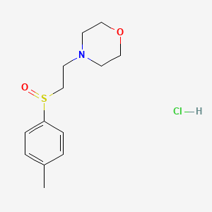 molecular formula C13H20ClNO2S B14691879 2-Morpholinoethyl p-tolyl sulfoxide hydrochloride CAS No. 27922-26-5