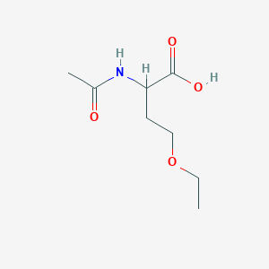 molecular formula C8H15NO4 B1469188 2-乙酰氨基-4-乙氧基丁酸 CAS No. 1512702-31-6