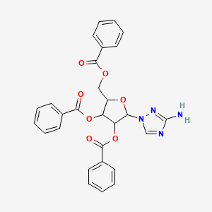 [5-(3-Amino-1,2,4-triazol-1-yl)-3,4-dibenzoyloxyoxolan-2-yl]methyl benzoate