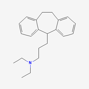 5H-DIBENZO(a,d)CYCLOHEPTENE-5-PROPYLAMINE, 10,11-DIHYDRO-N,N-DIETHYL-