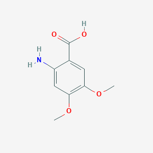 molecular formula C9H11NO4 B014692 2-氨基-4,5-二甲氧基苯甲酸 CAS No. 5653-40-7