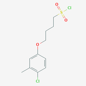 molecular formula C11H14Cl2O3S B1469211 4-(4-Chloro-3-methylphenoxy)butane-1-sulfonyl chloride CAS No. 1340044-27-0