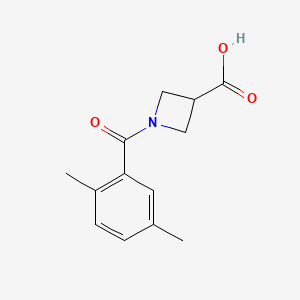 molecular formula C13H15NO3 B1469217 1-(2,5-Dimethylbenzoyl)azetidine-3-carboxylic acid CAS No. 1409888-02-3