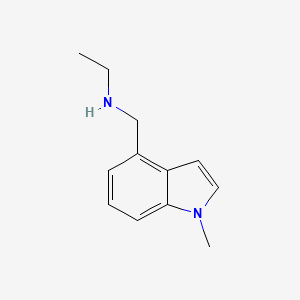 molecular formula C12H16N2 B1469219 乙基-(1-甲基-1H-吲哚-4-基甲基)-胺 CAS No. 1338985-57-1