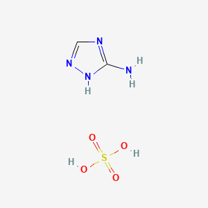 molecular formula C2H6N4O4S B14692205 s-Triazole, 3-amino-, sulfate CAS No. 29380-04-9