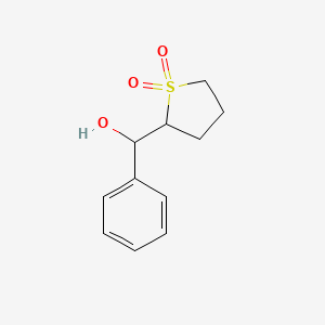 molecular formula C11H14O3S B14692207 (1,1-Dioxothiolan-2-yl)-phenylmethanol CAS No. 29866-60-2