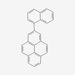 molecular formula C26H16 B14692351 2-(Naphthalen-1-YL)pyrene CAS No. 23801-24-3