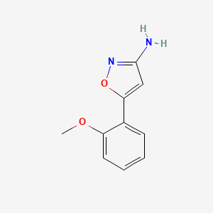 molecular formula C10H10N2O2 B1469243 5-(2-Methoxyphenyl)-1,2-oxazol-3-amine CAS No. 1267756-24-0