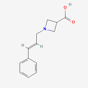 1-[(2E)-3-phenylprop-2-en-1-yl]azetidine-3-carboxylic acid