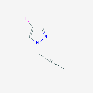 1-(but-2-yn-1-yl)-4-iodo-1H-pyrazole
