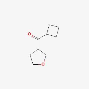 molecular formula C9H14O2 B1469252 3-Cyclobutanecarbonyloxolane CAS No. 1495485-96-5