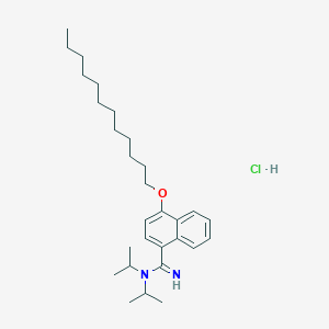 N,N-Diisopropyl-4-(dodecyloxy)-1-naphthamidine monohydrochloride