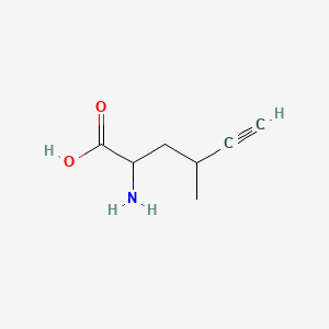 5-Hexynoic acid, 2-amino-4-methyl-