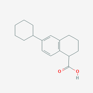 6-Cyclohexyl-1,2,3,4-tetrahydronaphthalene-1-carboxylic acid