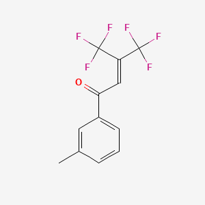 4,4,4-Trifluoro-1-(3-methylphenyl)-3-(trifluoromethyl)but-2-en-1-one