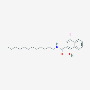 N-Dodecyl-1-hydroxy-4-iodonaphthalene-2-carboxamide