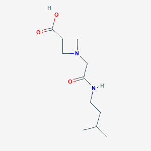 B1469270 1-{[(3-Methylbutyl)carbamoyl]methyl}azetidine-3-carboxylic acid CAS No. 1339834-53-5