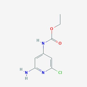 ethyl N-(2-amino-6-chloropyridin-4-yl)carbamate