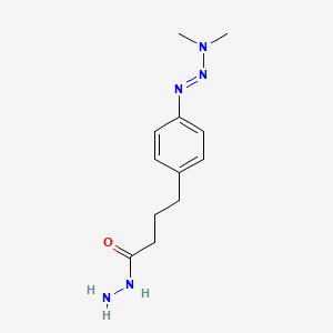 4-{4-[(1e)-3,3-Dimethyltriaz-1-en-1-yl]phenyl}butanehydrazide