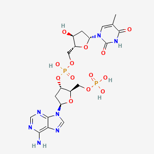 [(2R,3S,5R)-5-(6-aminopurin-9-yl)-2-(phosphonooxymethyl)oxolan-3-yl] [(2R,3S,5R)-3-hydroxy-5-(5-methyl-2,4-dioxopyrimidin-1-yl)oxolan-2-yl]methyl hydrogen phosphate