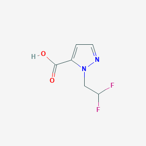 molecular formula C6H6F2N2O2 B1469280 1-(2,2-二氟乙基)-1H-吡唑-5-羧酸 CAS No. 1342130-35-1