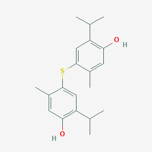 molecular formula C20H26O2S B14692860 4,4'-Thiobis(2-isopropyl-5-methylphenol) CAS No. 24742-37-8