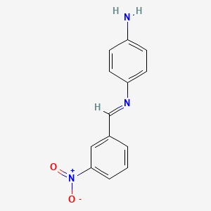 4-{(E)-[(3-Nitrophenyl)methylidene]amino}aniline