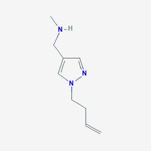 molecular formula C9H15N3 B1469301 {[1-(but-3-en-1-yl)-1H-pyrazol-4-yl]methyl}(methyl)amine CAS No. 1340252-49-4