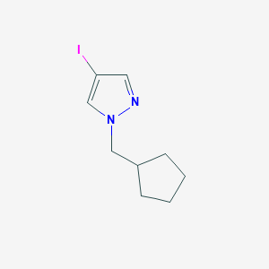 molecular formula C9H13IN2 B1469302 1-(cyclopentylmethyl)-4-iodo-1H-pyrazole CAS No. 1410367-50-8