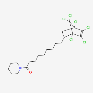 9-(1,2,3,4,7,7-Hexachloro-5-bicyclo[2.2.1]hept-2-enyl)-1-piperidin-1-ylnonan-1-one