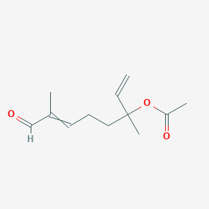 3,7-Dimethyl-8-oxoocta-1,6-dien-3-yl acetate