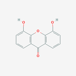 molecular formula C13H8O4 B14693162 9H-Xanthen-9-one, 4,5-dihydroxy- CAS No. 35040-38-1