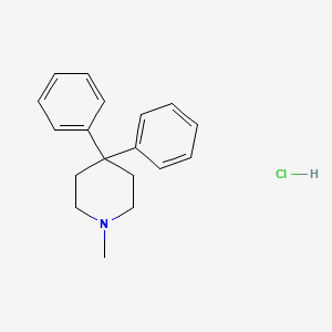 Piperidine, 4,4-diphenyl-1-methyl-, hydrochloride