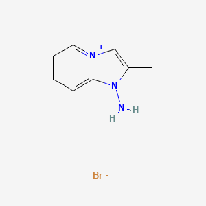 molecular formula C8H10BrN3 B14693198 1-Amino-2-methyl-1H-imidazo[1,2-a]pyridin-4-ium bromide CAS No. 34167-87-8