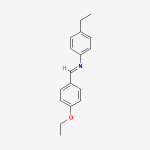 Benzenamine, N-[(4-ethoxyphenyl)methylene]-4-ethyl-